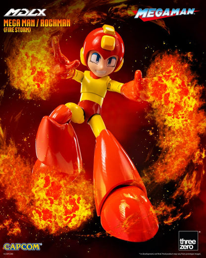 Mega Man MDLX Aksiyon Figürü Mega Man / Rockman (Ateş Fırtınası) 10 cm
