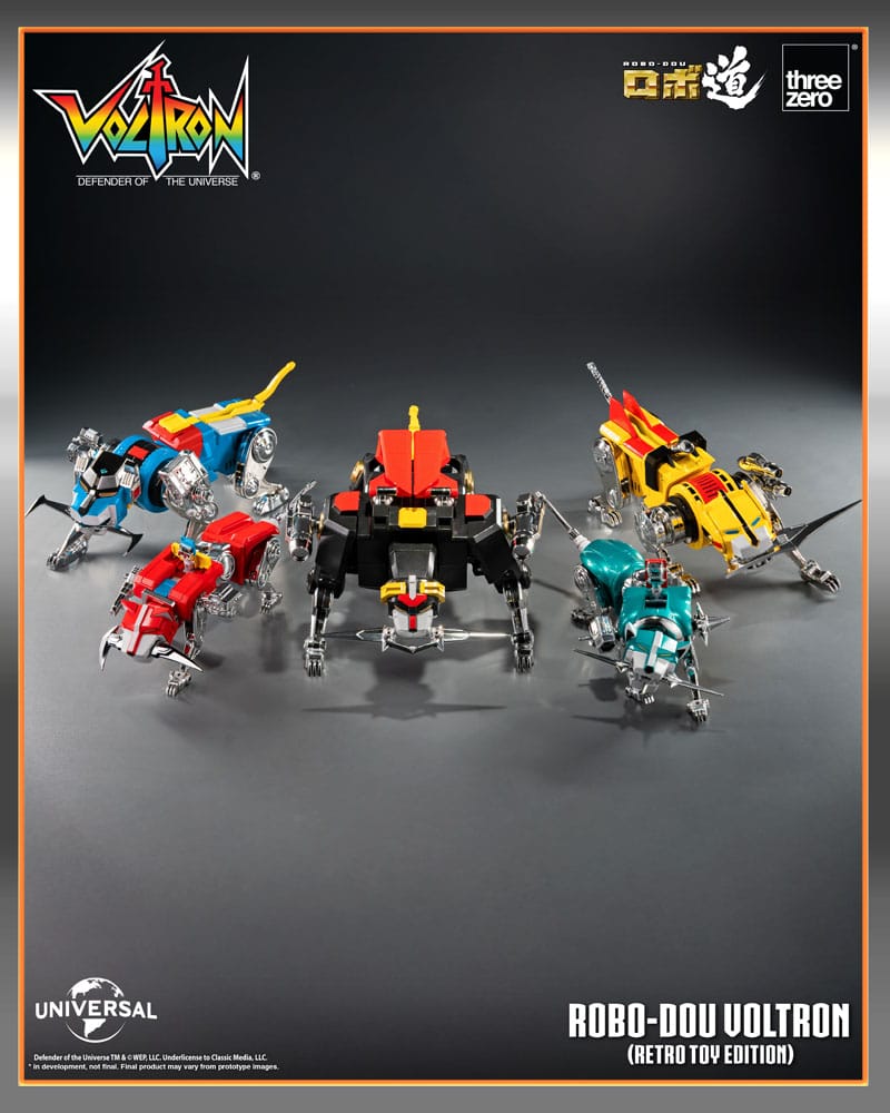 Voltron: Defender of the Universe Robo-Dou akcijska figurica Voltron Retro Toy Edition 27 cm
