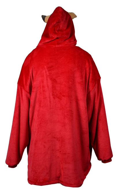 Coperta con cappuccio oversize di Warhammer 40K Squig rossa