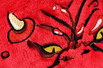 Coperta con cappuccio oversize di Warhammer 40K Squig rossa