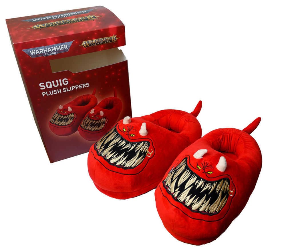 Warhammer 40,000 Chaussons Chaussons Squig Rouge (Taille Unique)