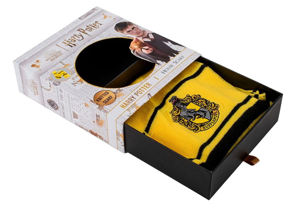 Harry Potter Scarf Hufflepuff Thin Stripes (Boxed) 160 cm