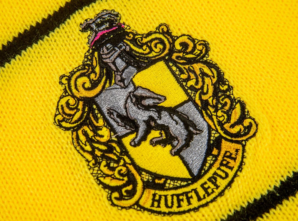 Harry Potter Scarf Hufflepuff Thin Stripes (Boxed) 160 cm