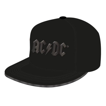 Casquette Snapback ACDC Logo Noir Brillant