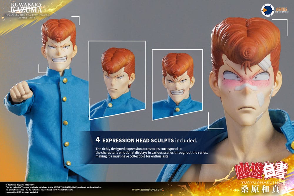Yu Yu Hakusho Action Figur 1/6 Kazuma Kuwabara (luksusversion) 30 cm