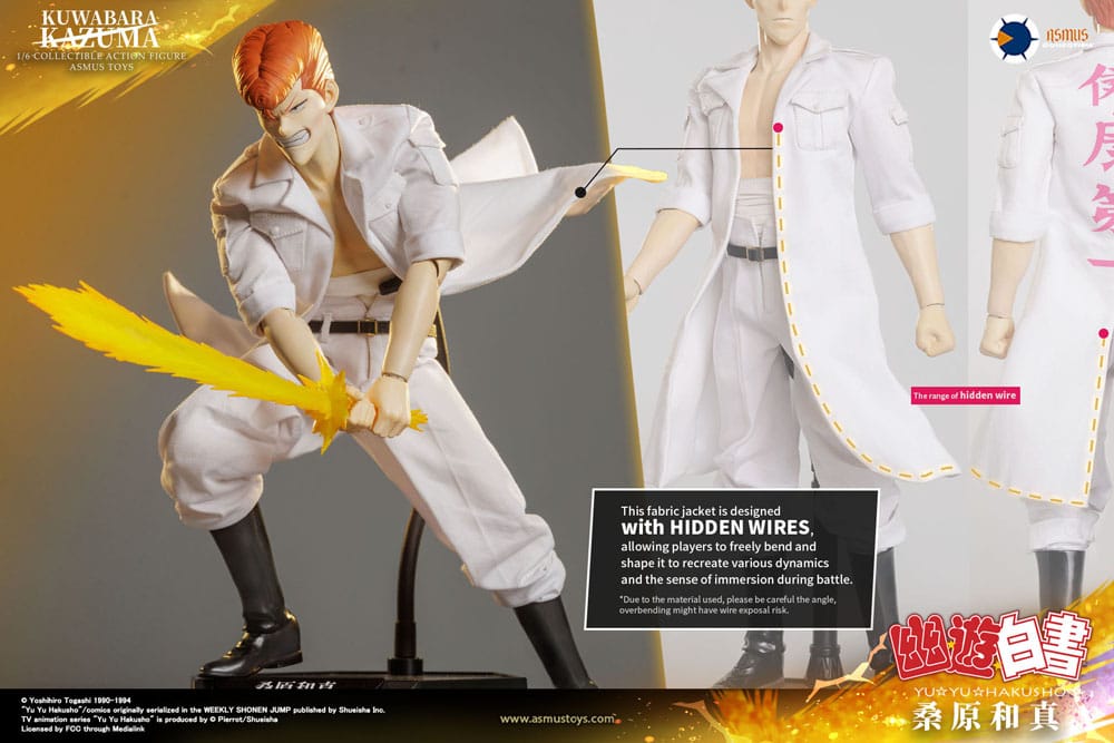 Yu Yu Hakusho Action Figur 1/6 Kazuma Kuwabara (luksusversion) 30 cm