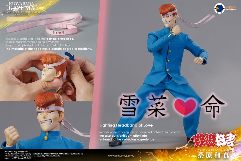 Yu Yu Hakusho Action Figur 1/6 Kazuma Kuwabara (luksusversion) 30 cm