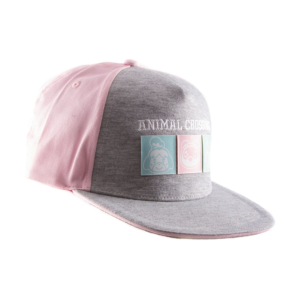 Animal Crossing Snapback Cap Pastel Squares