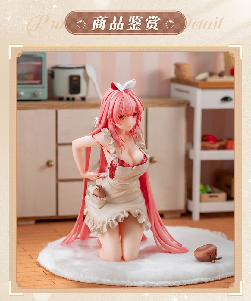 Originalcharakterstatue 1/7 Weißer Kaninchen Rosu 16 cm