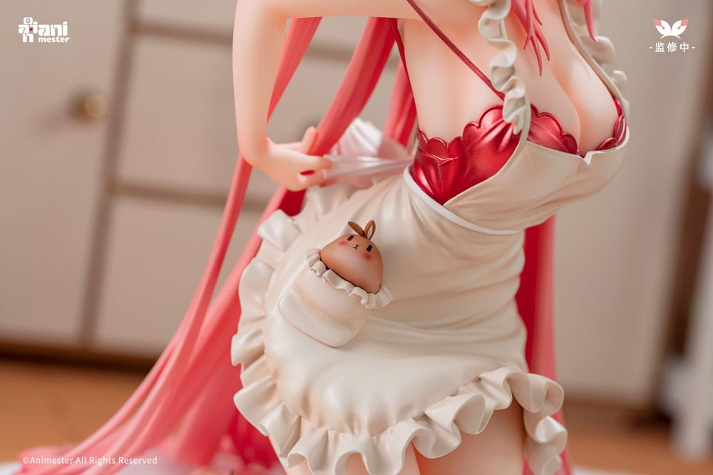 Originalcharakterstatue 1/7 Weißer Kaninchen Rosu 16 cm