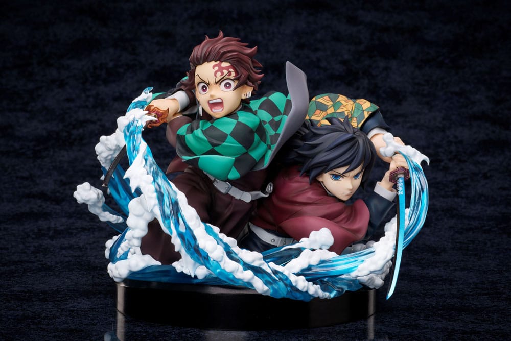 Dämonentöter: Kimetsu no Yaiba PVC-Statue Tanjiro & Giyuu 13 cm
