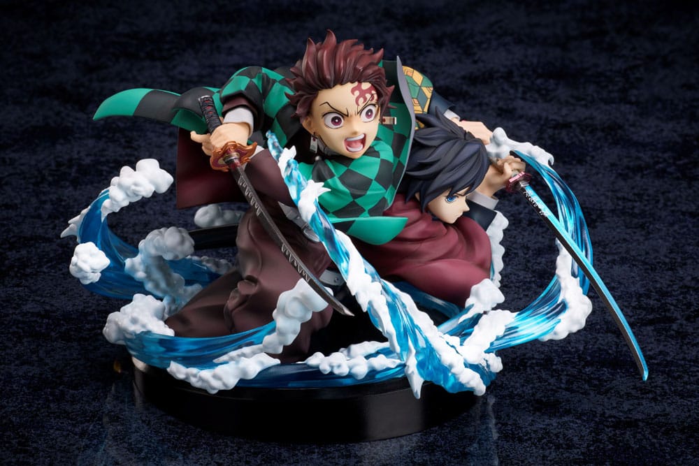 Dämonentöter: Kimetsu no Yaiba PVC-Statue Tanjiro & Giyuu 13 cm