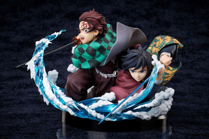 Dämonentöter: Kimetsu no Yaiba PVC-Statue Tanjiro & Giyuu 13 cm