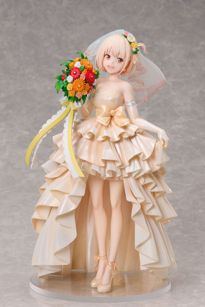 Lycoris retroil estatua de PVC 1/7 Chisato Nishikigi Vestido de novia ver. 26 cm