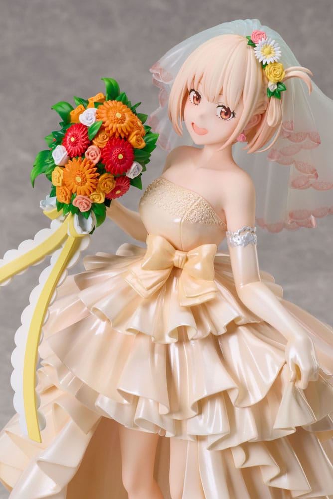 Lycoris retroil estatua de PVC 1/7 Chisato Nishikigi Vestido de novia ver. 26 cm