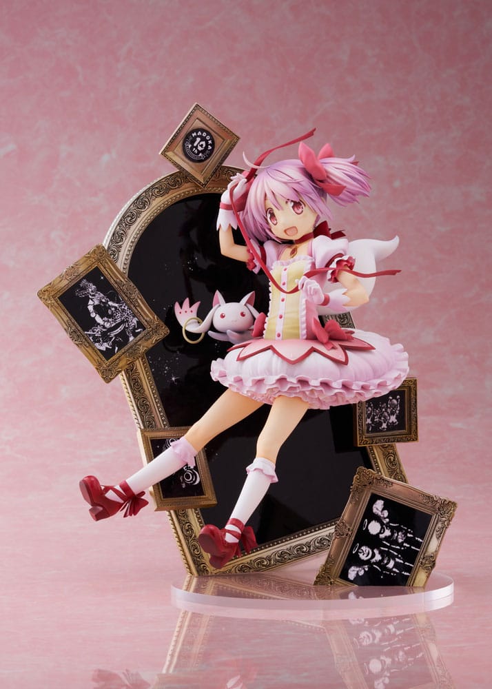 Puella Magi Madoka Magica Statue 1/7 Madoka Kaname 10 -jähriges Jubiläum Ver. 25 cm