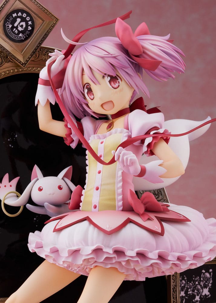 Puella Magi Madoka Magica Statue 1/7 Madoka Kaname 10 -jähriges Jubiläum Ver. 25 cm