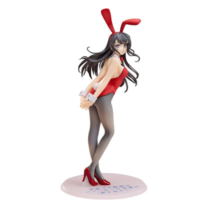 Boef droomt niet van Bunny Girl Senpai-standbeeld 1/7 Mai Sakurajima Red Bunny Girl Ver. 27 cm