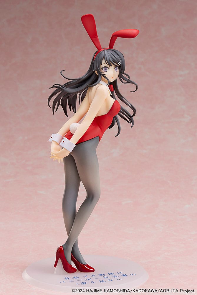 Boef droomt niet van Bunny Girl Senpai-standbeeld 1/7 Mai Sakurajima Red Bunny Girl Ver. 27 cm