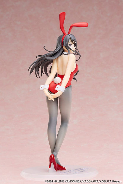 Boef droomt niet van Bunny Girl Senpai-standbeeld 1/7 Mai Sakurajima Red Bunny Girl Ver. 27 cm