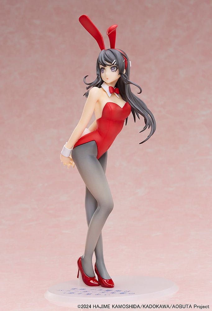Boef droomt niet van Bunny Girl Senpai-standbeeld 1/7 Mai Sakurajima Red Bunny Girl Ver. 27 cm