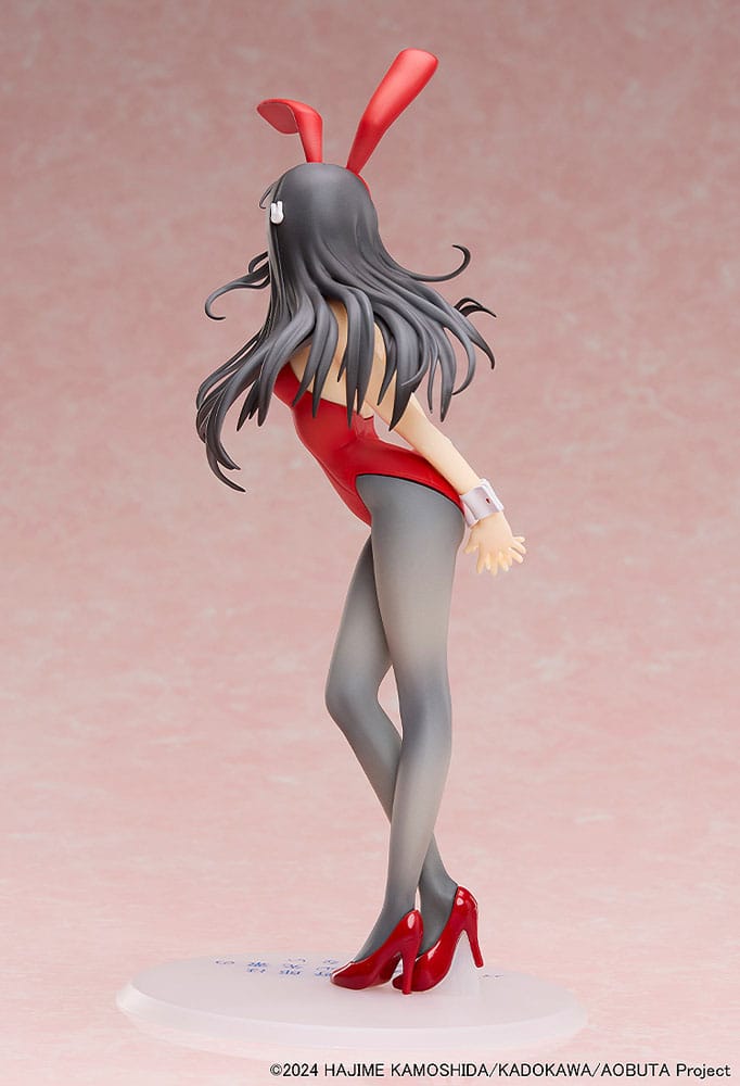 Boef droomt niet van Bunny Girl Senpai-standbeeld 1/7 Mai Sakurajima Red Bunny Girl Ver. 27 cm