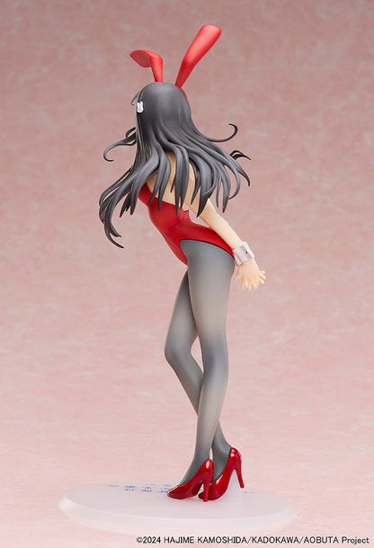 Boef droomt niet van Bunny Girl Senpai-standbeeld 1/7 Mai Sakurajima Red Bunny Girl Ver. 27 cm