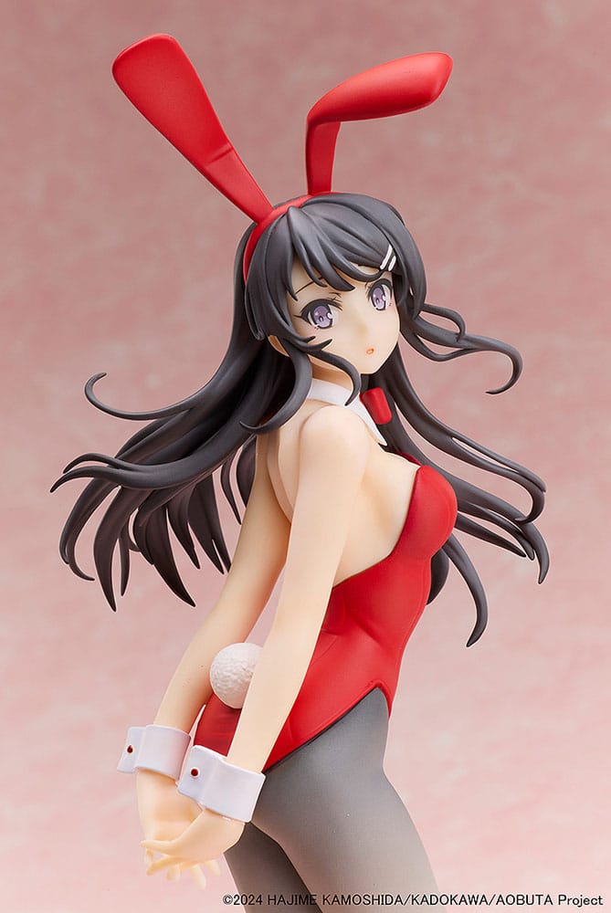 Boef droomt niet van Bunny Girl Senpai-standbeeld 1/7 Mai Sakurajima Red Bunny Girl Ver. 27 cm