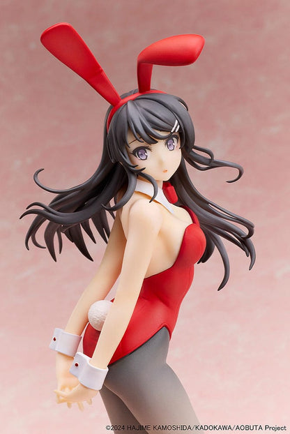 Boef droomt niet van Bunny Girl Senpai-standbeeld 1/7 Mai Sakurajima Red Bunny Girl Ver. 27 cm