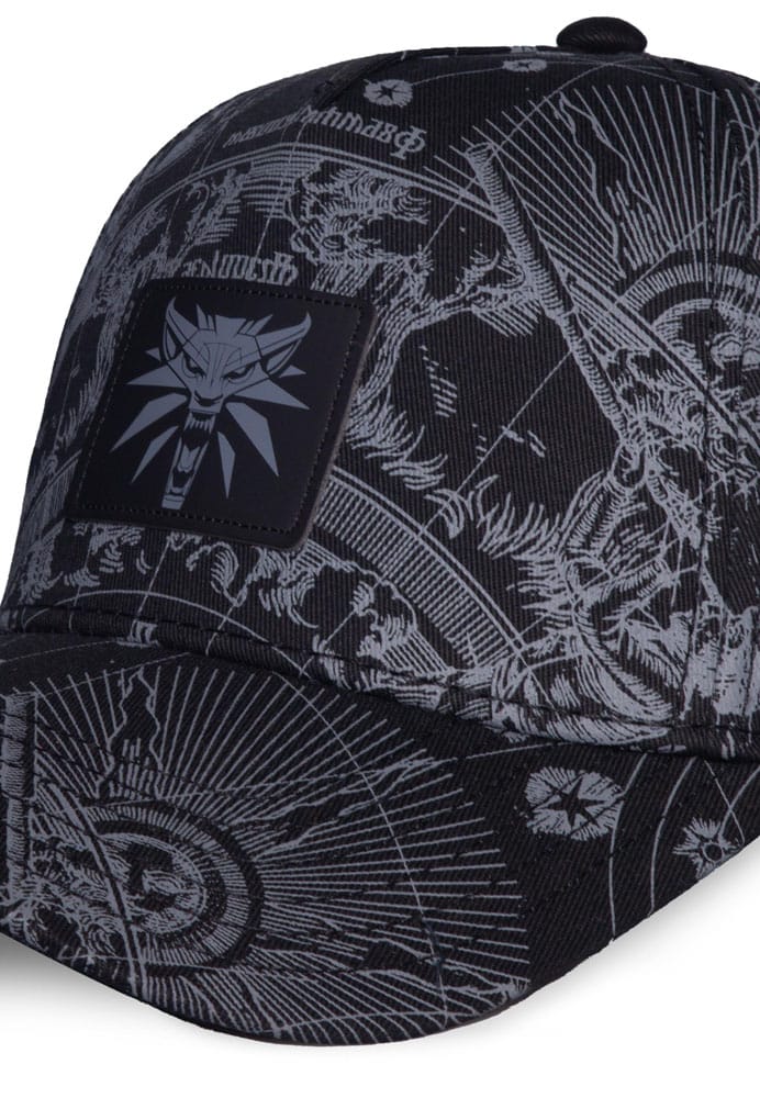 Logo de baseball The Witcher noir