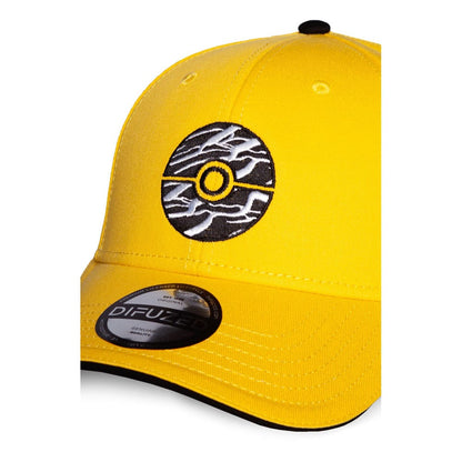 Pokemon Curved Bill Cap Pokeball yellow