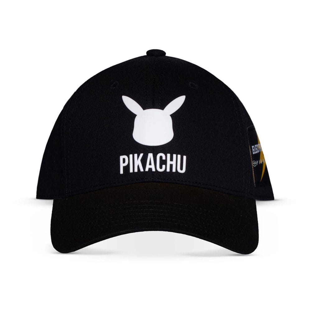 Pokemon Kavisli Bill Cap Pikachu Black