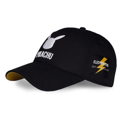 Pokemon Kavisli Bill Cap Pikachu Black