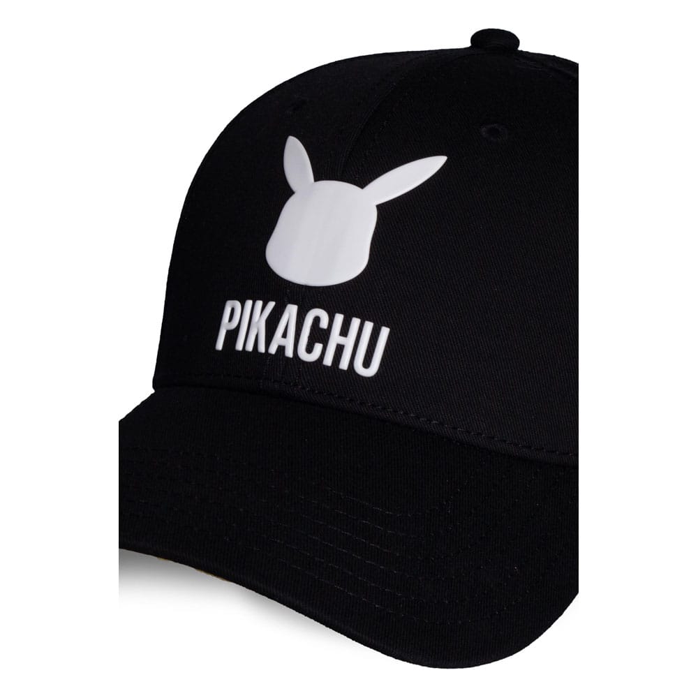 Pokemon Kavisli Bill Cap Pikachu Black