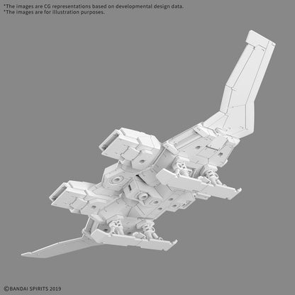 Gundam 30MM Plastic Model Kit 1/144 Extended Armament Vehicle (Wing Mobile Ver.)