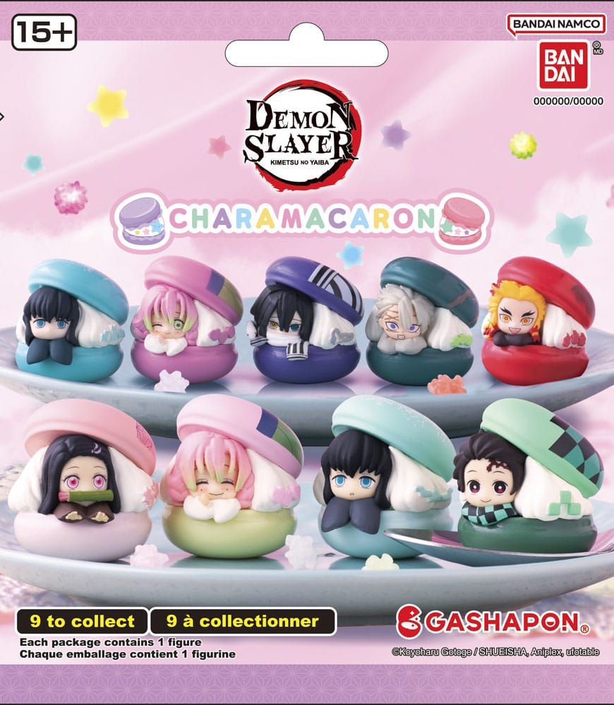 Demon Slayer Gashapon Blind Packs Mini Figurines 4 cm Chara Macaron Display (24)