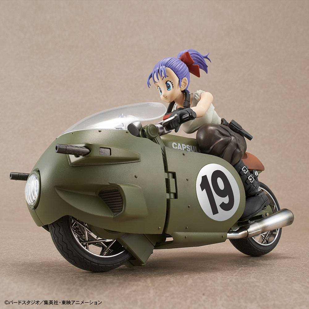 Dragonball Figure-E-Rise Mechanics Modello di plastica Kit di Bulma N. MOTORCYCLE 16 cm