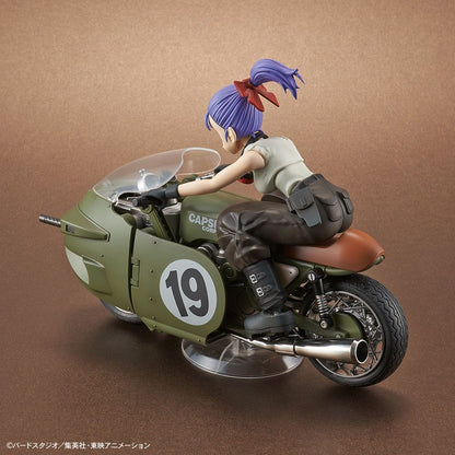 Dragonball Figure-E-Rise Mechanics Modello di plastica Kit di Bulma N. MOTORCYCLE 16 cm