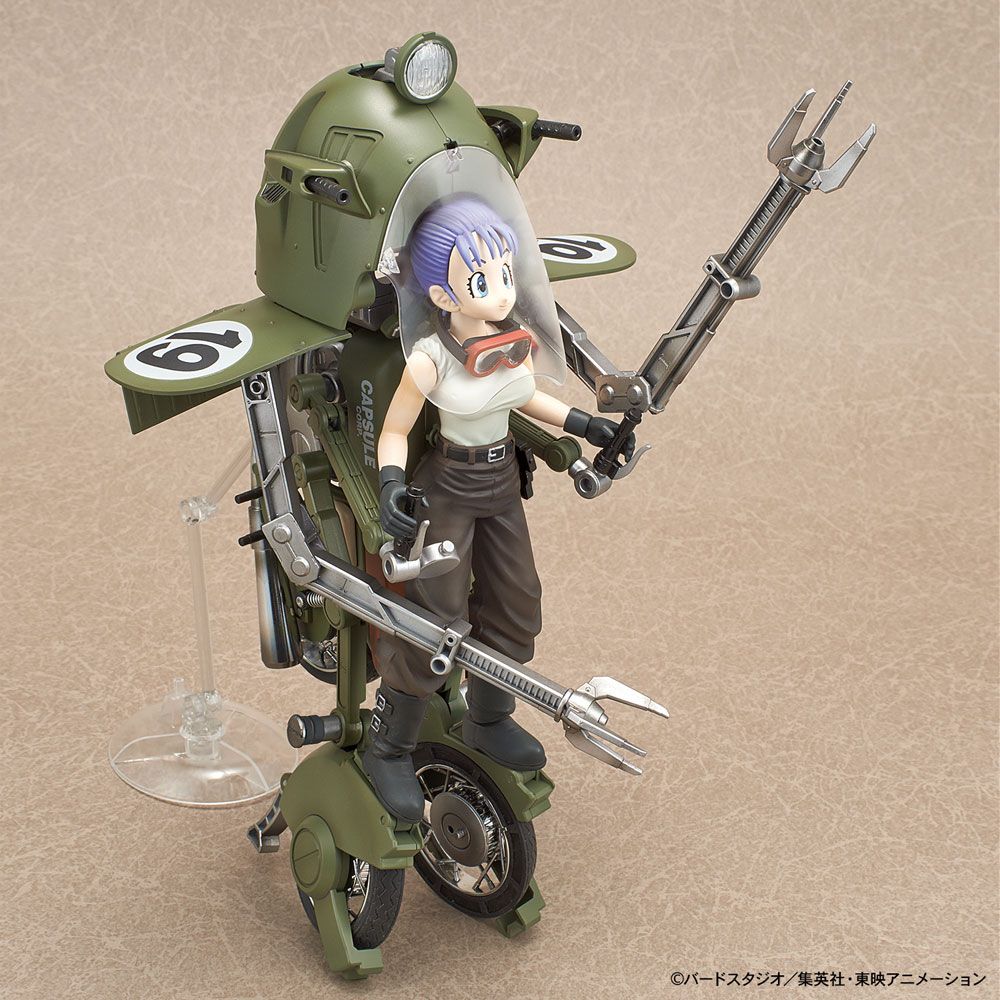 Dragonball Figure-E-Rise Mechanics Modello di plastica Kit di Bulma N. MOTORCYCLE 16 cm