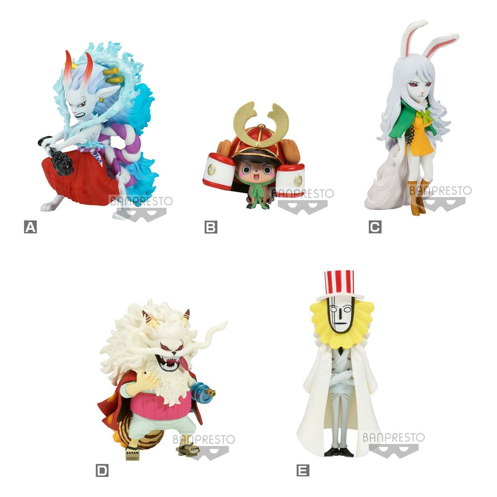 One Piece WCF Mini Figures 7 cm Wanokuni Onigashima 7 Display (12)