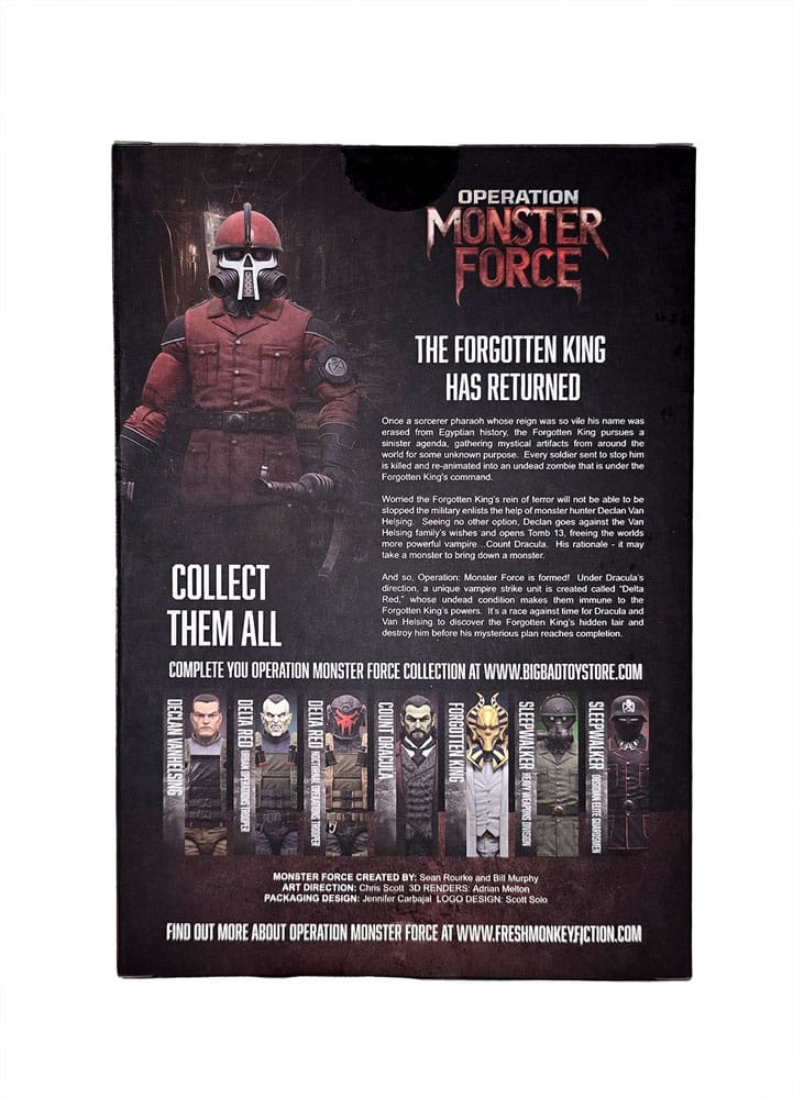 Operatie: Monster Force Action Figuur 1/12 Sleepwalker Crimson Moon Division 15 cm