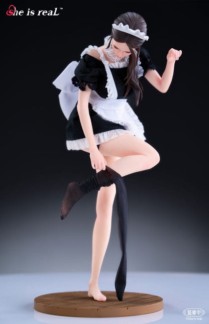 Original Character Dress Series PVC Statue 1/6 Hon är riktig vattendroppe maid 27 cm