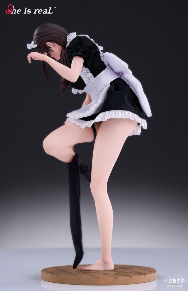 Original Character Dress Series PVC Statue 1/6 Hon är riktig vattendroppe maid 27 cm