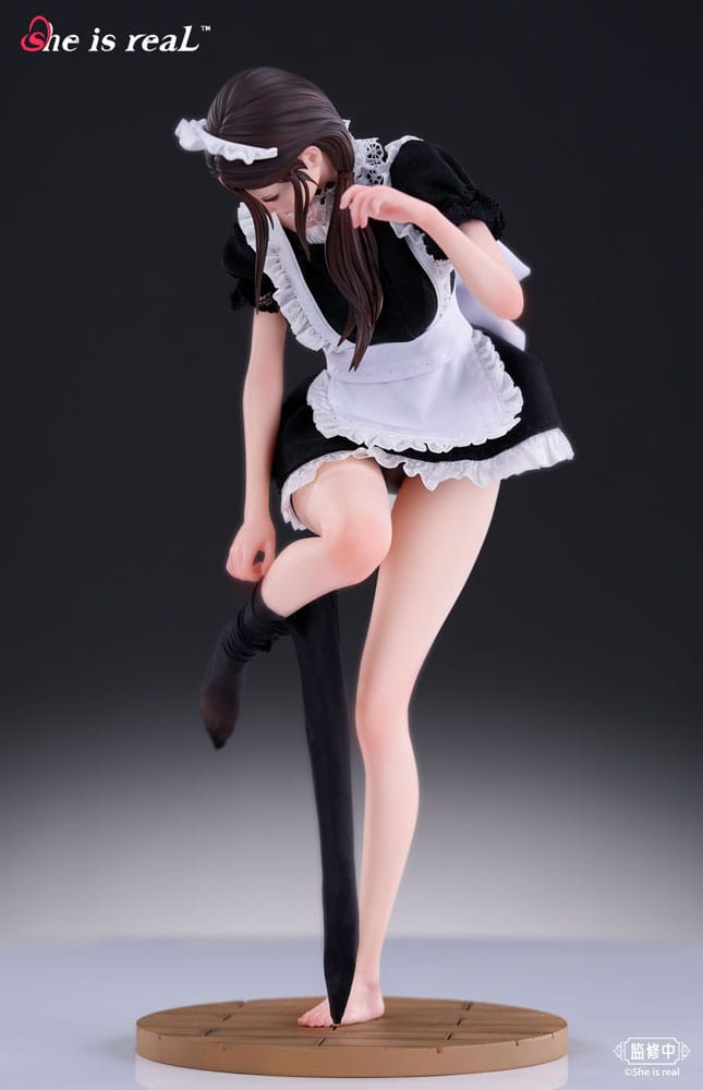 Original Character Dress Series PVC Statue 1/6 Hon är riktig vattendroppe maid 27 cm