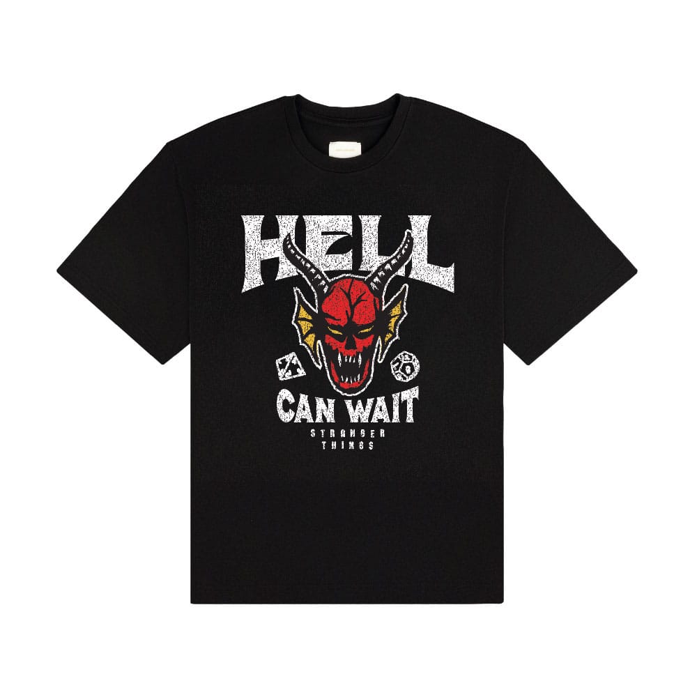 Stranger Things T-Shirt Hell Can Wait (schwarz)