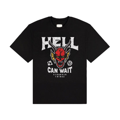 Stranger Things T-Shirt Hell Can Wait (schwarz)