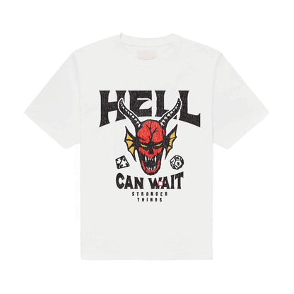 Stranger Things T-shirt Hell Can Wait (wit)