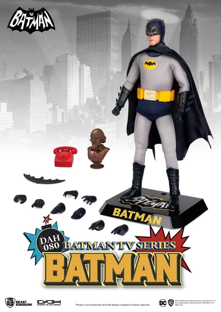 DC Comics Dynamic 8ction Heroes Action Figura 1/9 Serie TV Batman Batman 24 cm