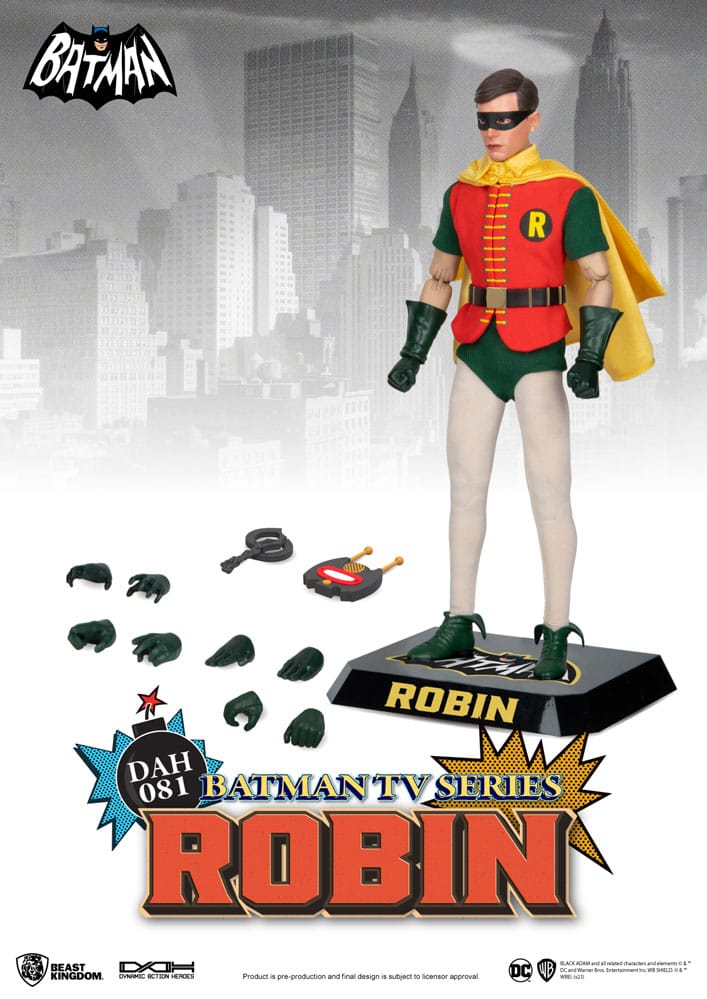 DC Comics Dynamic 8ction Heroes Action Figure 1/9 Batman TV Series Robin 24 cm