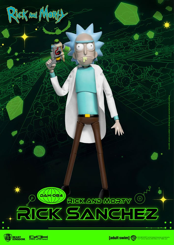 Rick og Morty Dynamic 8ction Heroes Action Figur 1/9 Rick Sanchez 23 cm